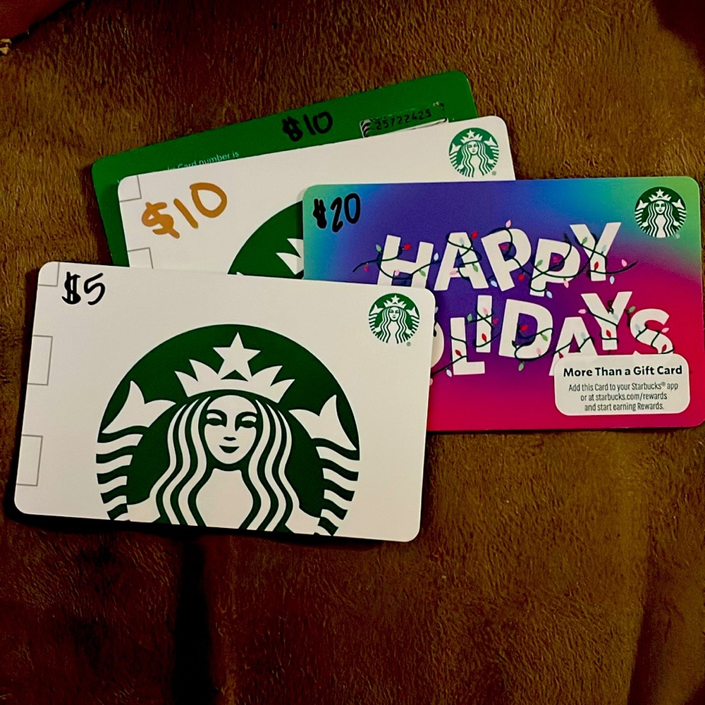Starbucks gift cards $45